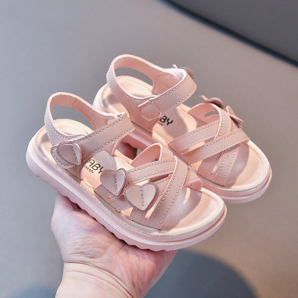 Детски сандали от еко кожа в два цвята