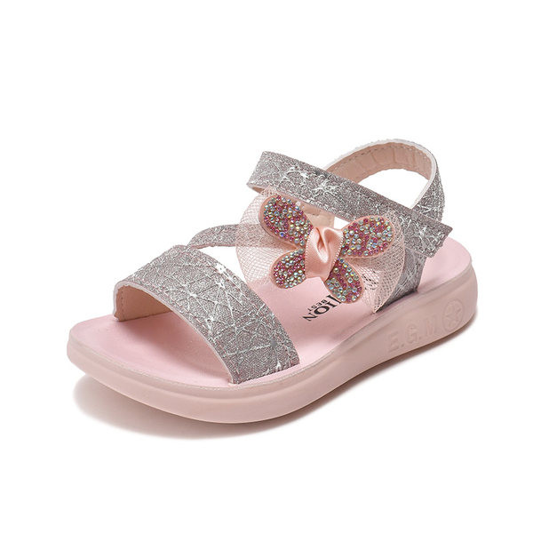 Ежедневни детски сандали с велкро закопчаване за момичета