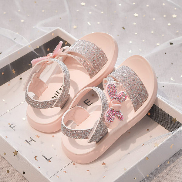 Ежедневни детски сандали с велкро закопчаване за момичета