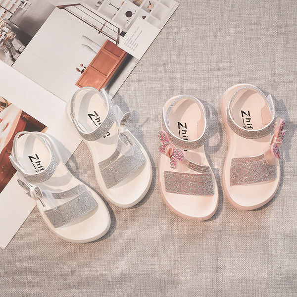 Ежедневни детски сандали с велкро закопчаване за момичета