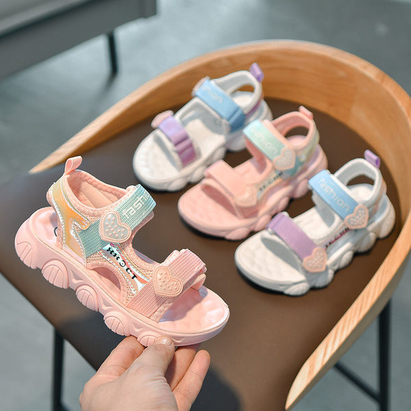 Спортни сандали за момичета с велкро лепенки