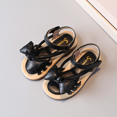 Детски сандали с панделка и равна подметка - два модела