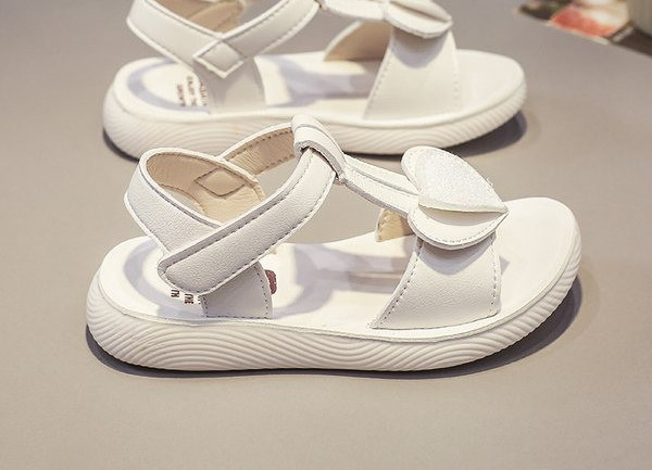 Детски сандали за момичета от еко кожа с велкро закопчаване 