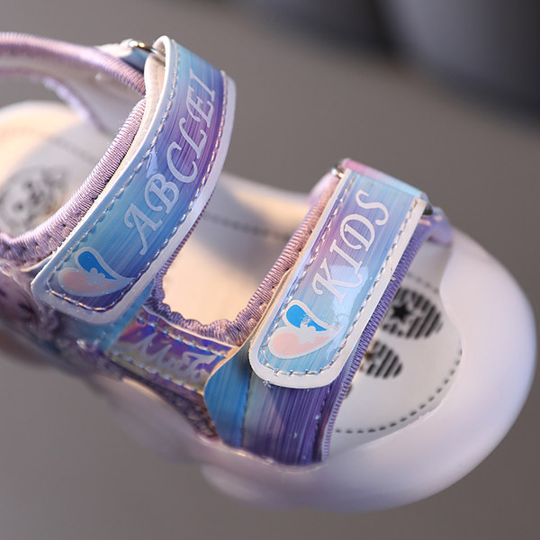 Детски светещи сандали с лепенки - четири цвята