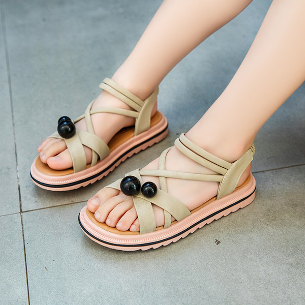 Детски сандали - различни цветове и равна подметка