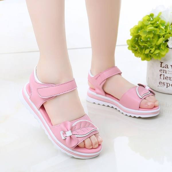 Нов модел дамски кожени сандали с велкро закопчаване