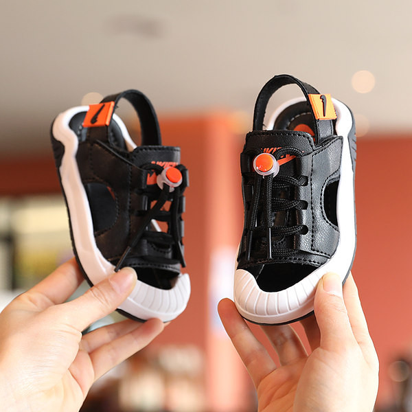 Dječje kožne sandale sa vezicama u dvije boje