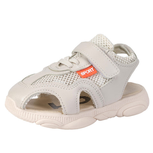 Детски сандали от мрежеста материя и затворени пръсти