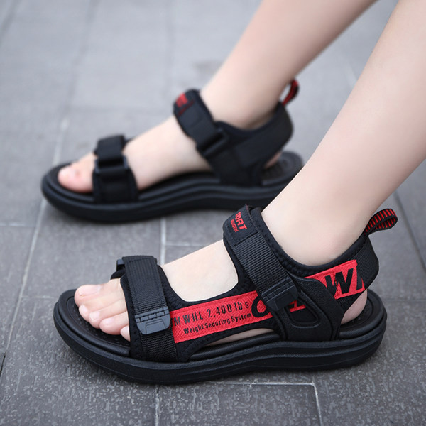 Dječje sandale za dječake u crnoj boji