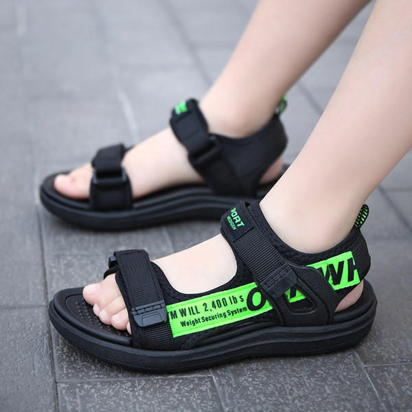 Dječje sandale za dječake u crnoj boji