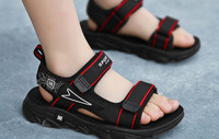 Gyermek textil szandál tépőzáras fiúknak