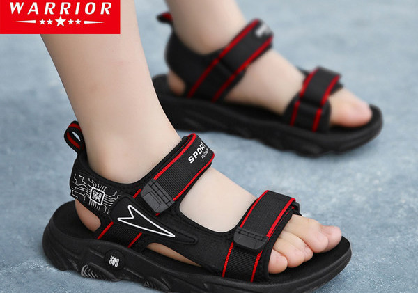 Детски текстилни сандали с велкро закопчаване за момчета