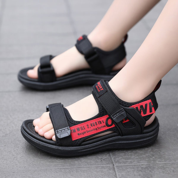 Dječje sandale za dječake u crnoj boji