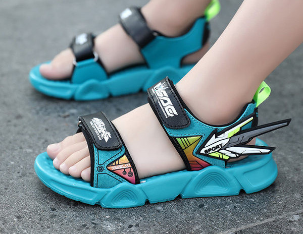 Детски сандали с 3D елементи и надписи