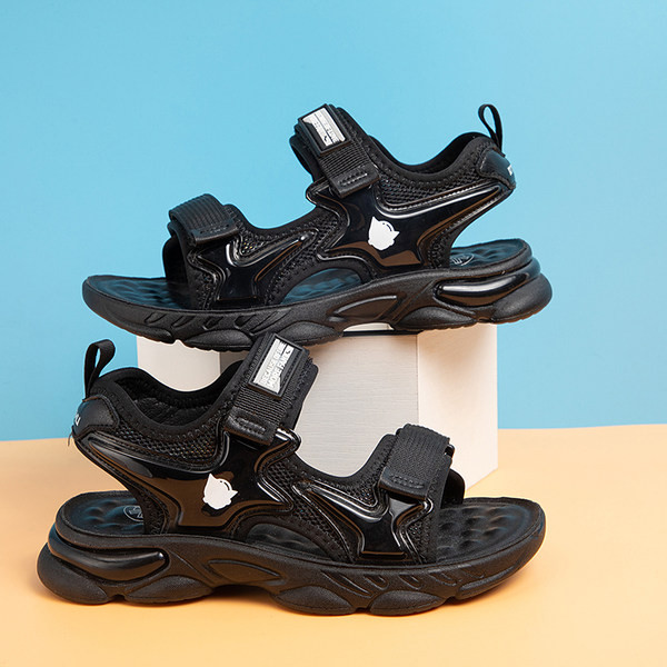 Сандали за момче спортно-ежедневен модел с пластмасови закопчалки