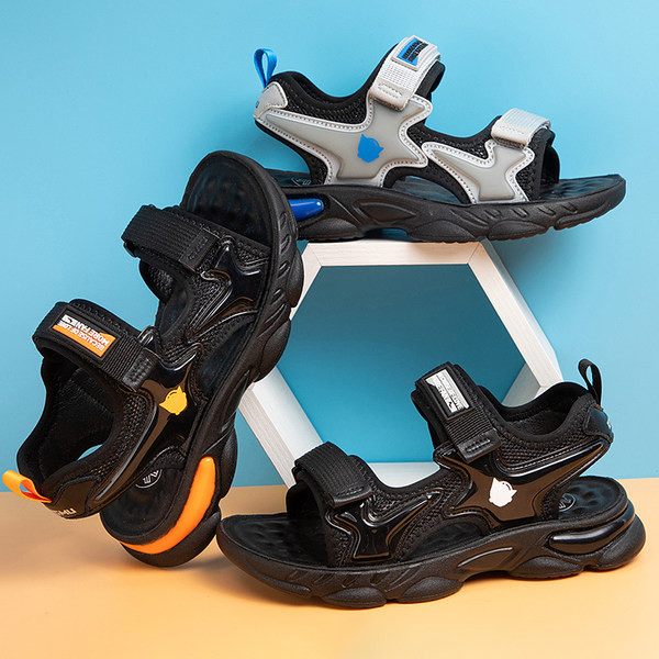 Сандали за момче спортно-ежедневен модел с пластмасови закопчалки