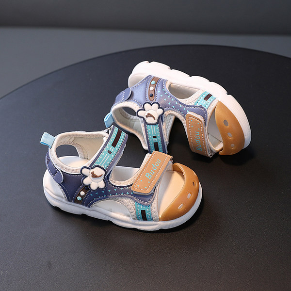Нов модел детски момчешки сандали с велкро закопчаване