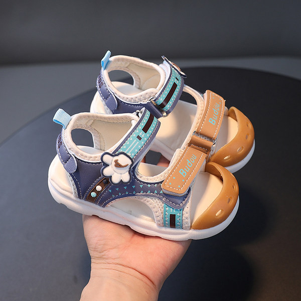 Нов модел детски момчешки сандали с велкро закопчаване