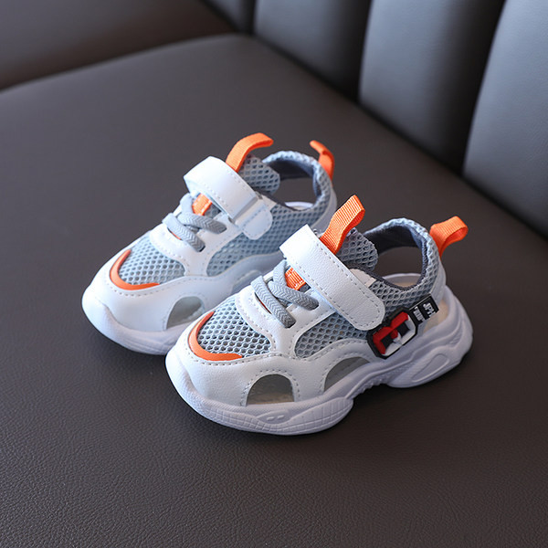 Ежедневни детски затворени сандали с велкро закопчаване