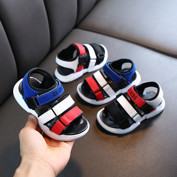 Детски сандали с лепенки - четири цвята