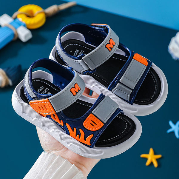 Ежедневни детски момчешки сандали с велкро закопчаване