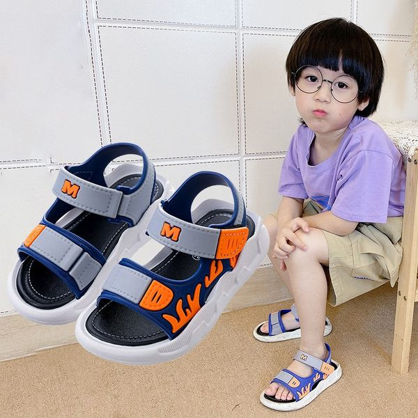 Ежедневни детски момчешки сандали с велкро закопчаване