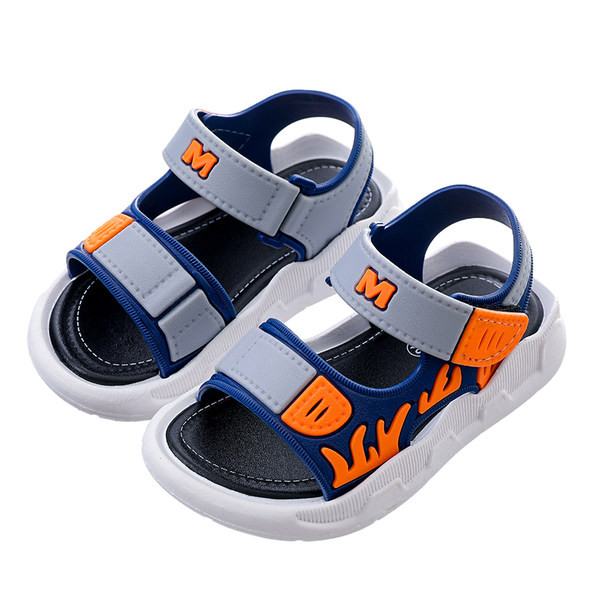 Ежедневни детски момчешки сандали с велкро закопчаване