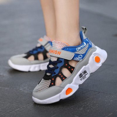 Καλοκαιρινά παιδικά sneakers για αγόρια με κούμπωμα velcro