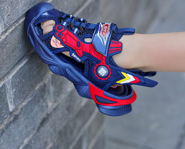 Летни детски сандали с 3D елемент за момчета