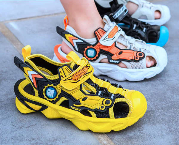 Детски сандали за момчета с груба подметка