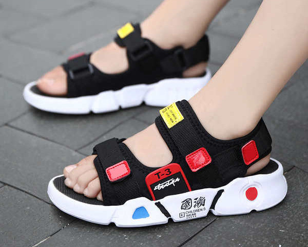 Ежедневни детски сандали с велкро закопчаване за момчета