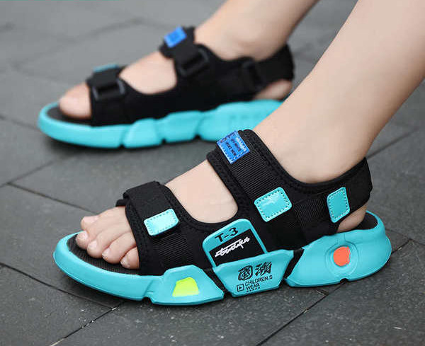 Ежедневни детски сандали с велкро закопчаване за момчета
