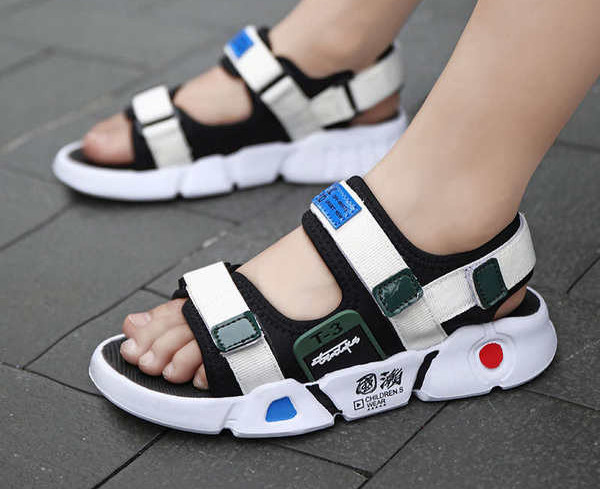 Ежедневни детски сандали с велкро закопчаване за момчета