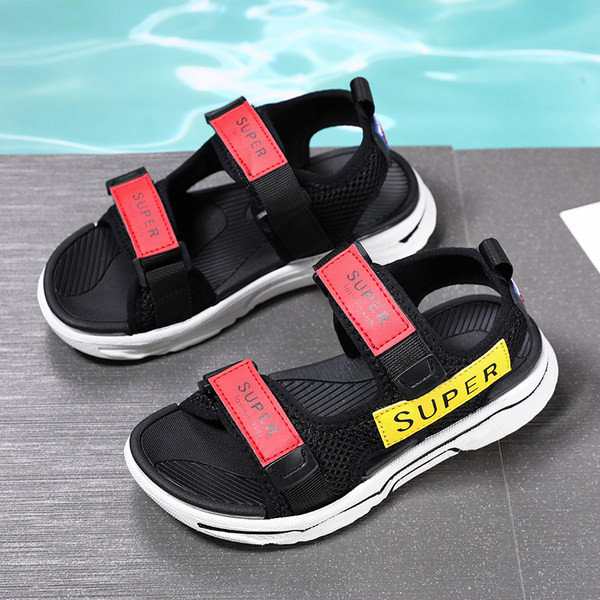 Παιδικά υφασμάτινα σανδάλια με εμβλήματα για αγόρια