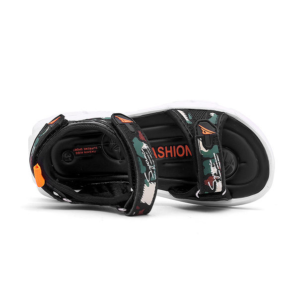 Σανδάλια για αγόρια με λουράκια από οικολογικό δέρμα και σχέδιο