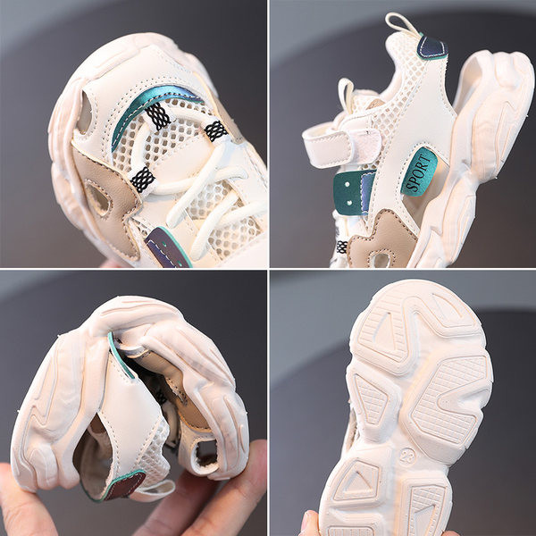 Dječje sandale od mrežaste tkanine i tenisice od eko kože