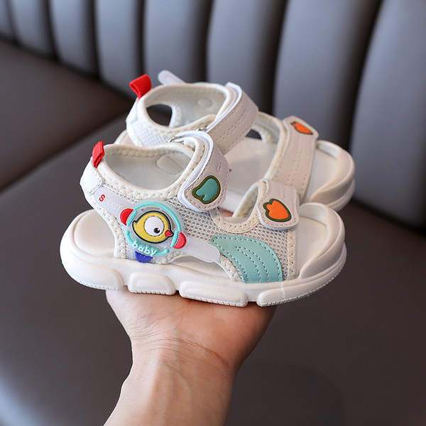 Dječje sandale sa aplikacijom i naljepnicama - tri boje