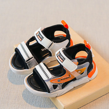 Нов модел детски сандали с лепенки за момчета