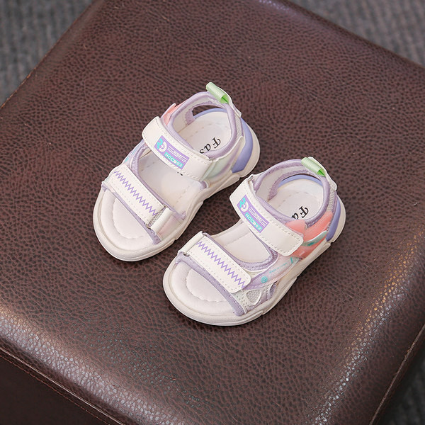 Сандали с лепенки в два цвята