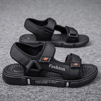 Fiú szandál textil pánttal - nagy méretben
