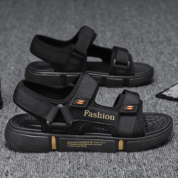 Сандали за момчета с текстилни каишки - големи размери