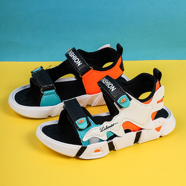 Öko bőrből készült gyerekszandál mindennapi használatra