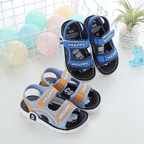 Gyermek szandál három virágos felirattal