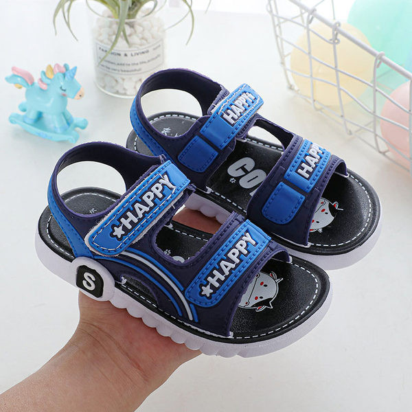 Gyermek szandál három virágos felirattal