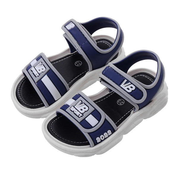 Gyermek szandál textil pántokkal és gumi elemekkel