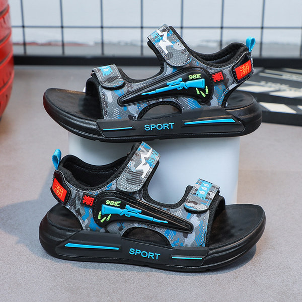 Nyári gyerekszandál fiúknak rátéttel