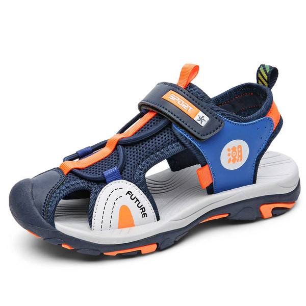 Lapos talpú, zárt textil szandál fiúknak