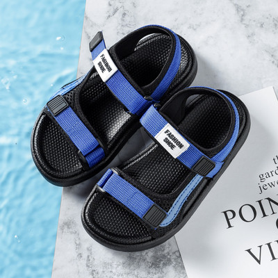 Gyermek textil szandál tépőzárral és felirattal