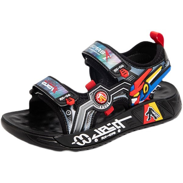 Új fiú szandál modell színes mintával