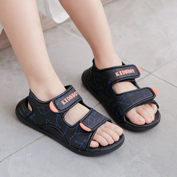 Gyerekszandál fiúknak gumitalppal és tépőzárral ragasztott